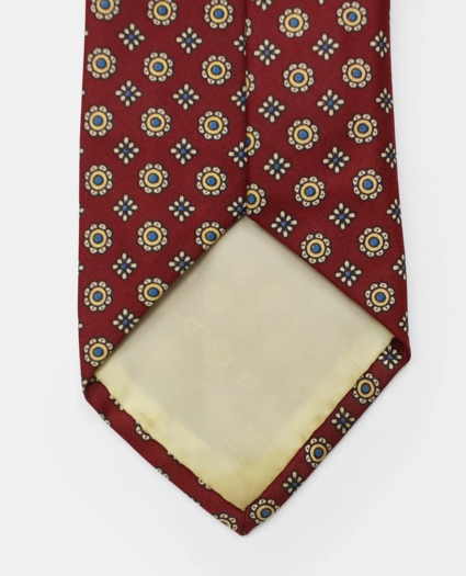 Vintage Brooks Brothers Floral Foulard Print Silk Tie, 1970s, REG, image 3