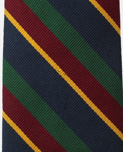 Vintage Brooks Brothers Repp Stripe Silk Tie, 1960s, L/XL, image 3