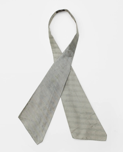 Vintage Brooks Brothers Herringbone Silk Ascot, 1950s, OS, image 2