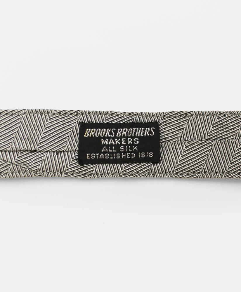 Vintage Brooks Brothers Herringbone Silk Ascot, 1950s, OS, image 3