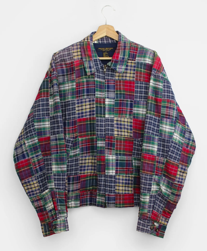 Vintage Patchwork Madras Blouson Jacket, 1990s, M, image 1