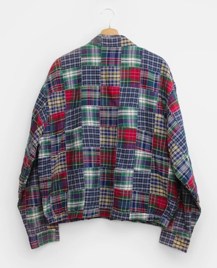 Vintage Patchwork Madras Blouson Jacket, 1990s, M, image 2