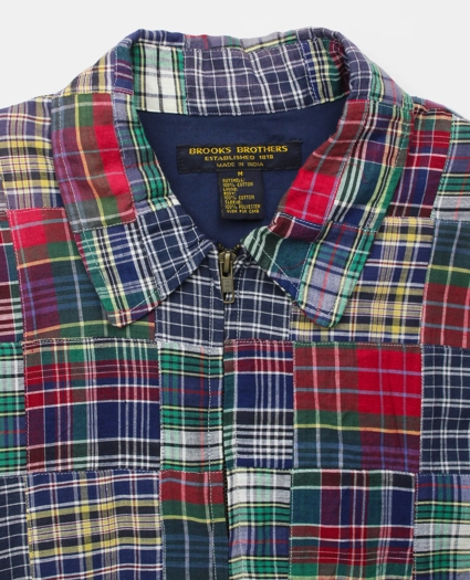 Vintage Patchwork Madras Blouson Jacket, 1990s, M, image 4