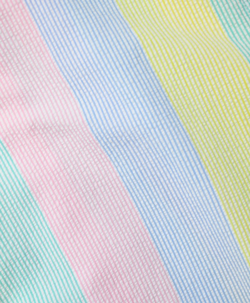 Vintage Multistripe Seersucker Blouson Jacket, 1980s, L, image 3