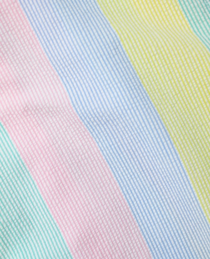 Vintage Multistripe Seersucker Blouson Jacket, 1980s, L, image 3