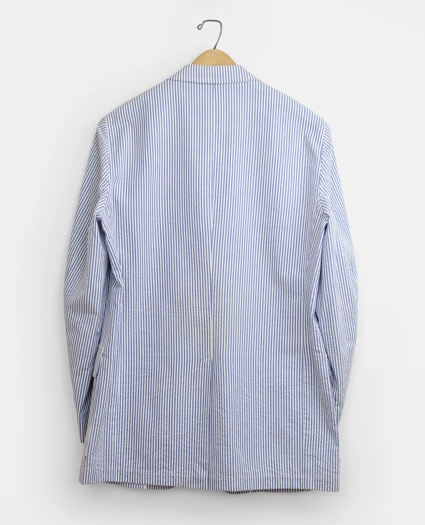 Vintage BrooksGate&trade; Wash & Wear Seersucker Sport Coat, 1980s, 43 L, image 2