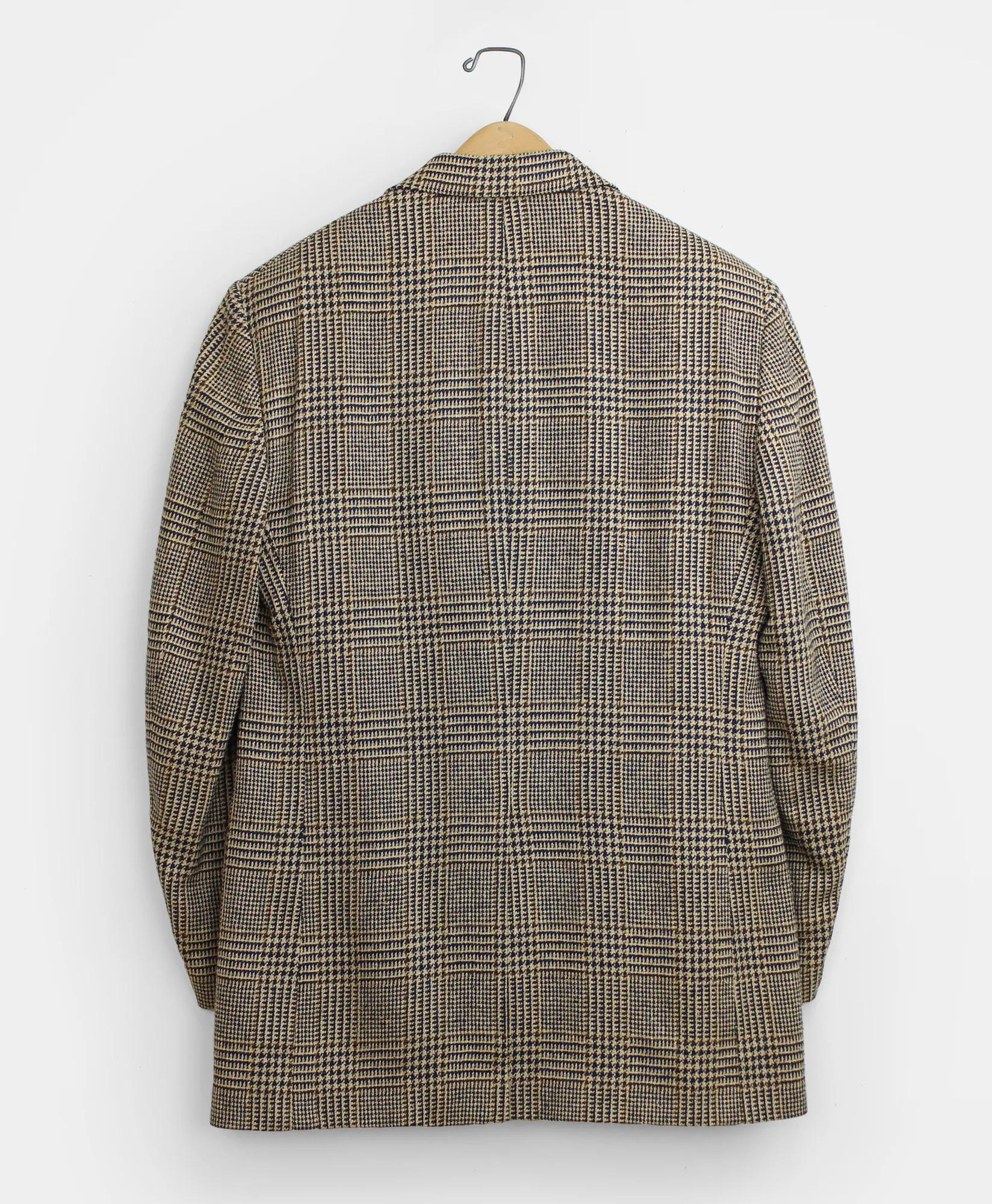 Vintage Glen Plaid Tweed Sport Coat, 1990s, 38 R, image 2