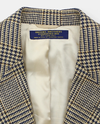 Vintage Glen Plaid Tweed Sport Coat, 1990s, 38 R, image 3