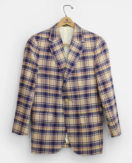 Vintage BrooksGate&trade; Madras Sport Coat, 1980s, 39 R, image 1