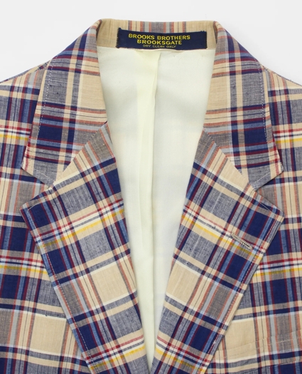 Vintage BrooksGate&trade; Madras Sport Coat, 1980s, 39 R, image 3