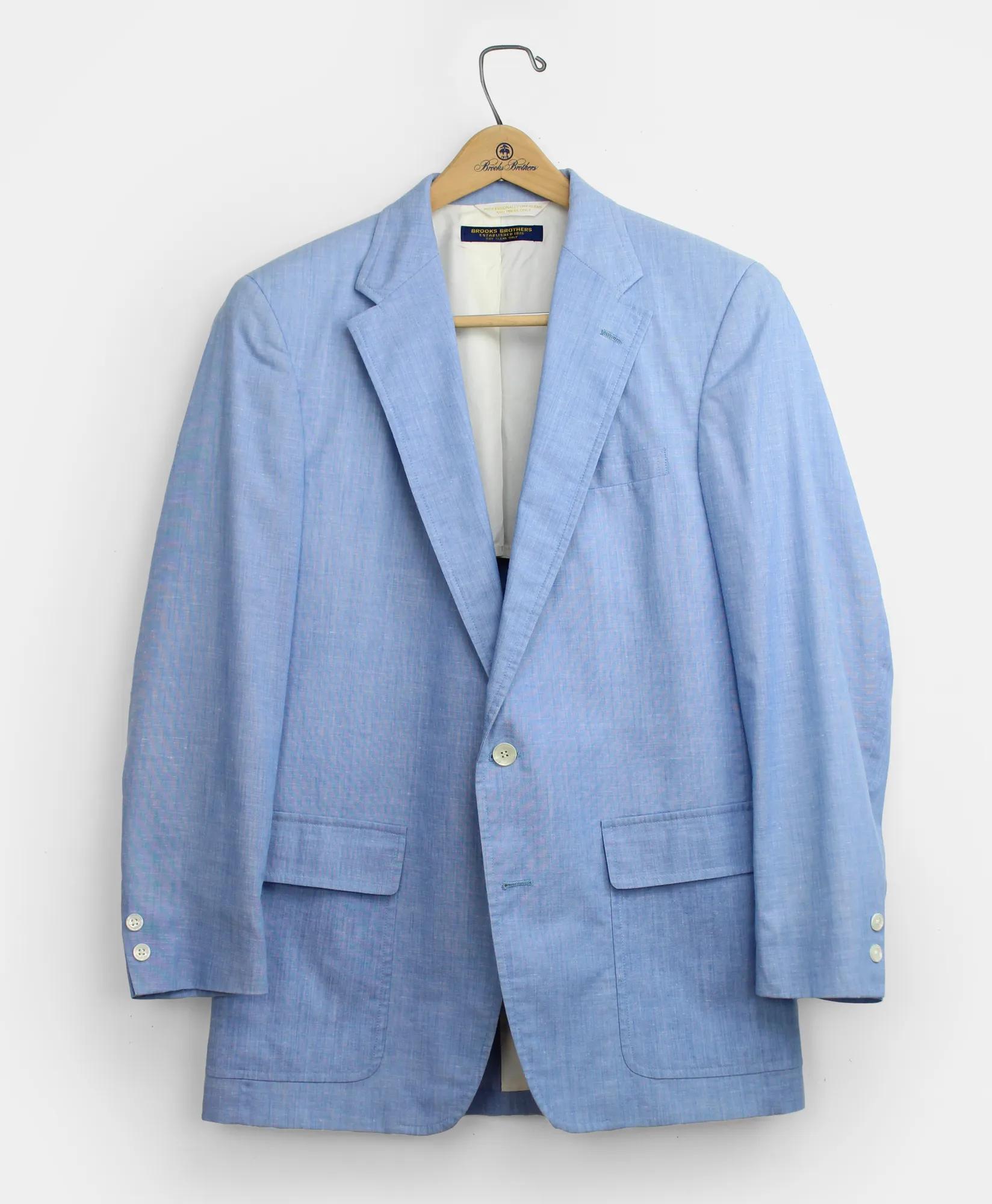 Vintage Chambray Sport Coat, 1980s, 42, image 1