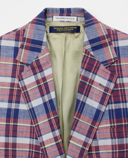 Vintage BrooksGate&trade; Madras Sport Coat, 1980s, 37 R, image 3