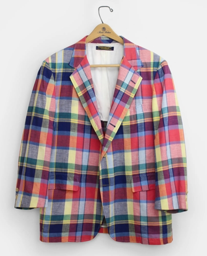 Vintage Madras Sport Coat, 1980s, 46 R, image 1