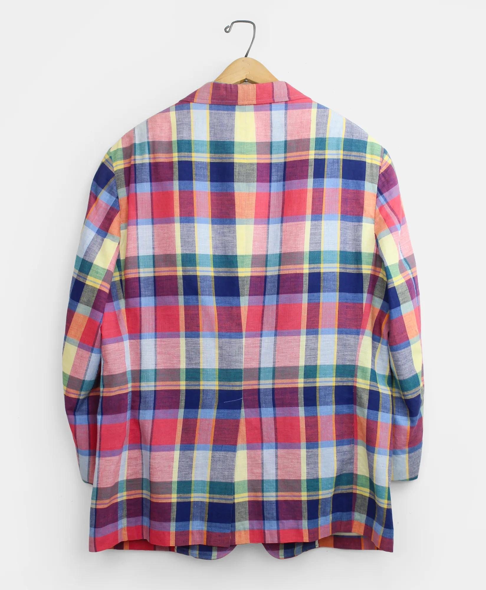 Vintage Madras Sport Coat, 1980s, 46 R, image 2