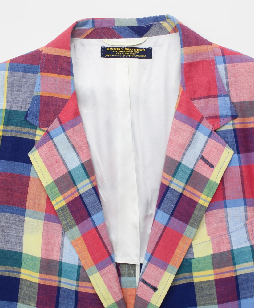 Vintage Madras Sport Coat, 1980s, 46 R, image 3