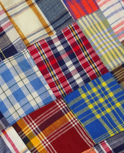 Vintage University Shop Patchwork Madras Sport Coat, 1970s, 37 S, image 4