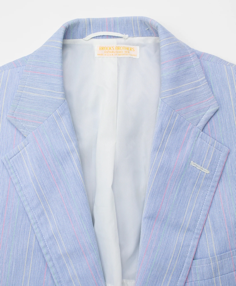 Vintage Variegated Hairline Stripe Wash & Wear Sport Coat, 1980s, 39, image 4