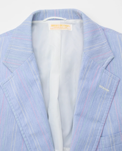 Vintage Variegated Hairline Stripe Wash & Wear Sport Coat, 1980s, 39, image 4
