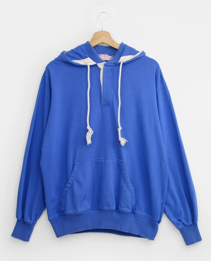 Vintage Hooded Rugby Shirt, 1980s, XL, image 1
