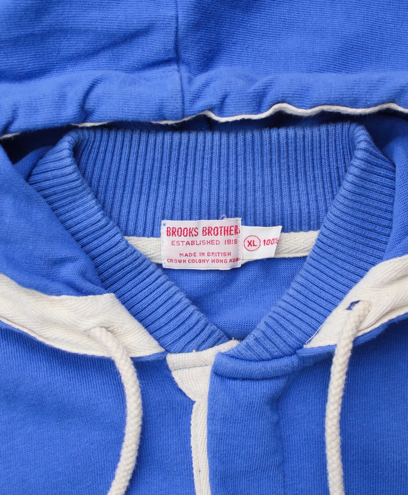 Vintage Hooded Rugby Shirt, 1980s, XL, image 3