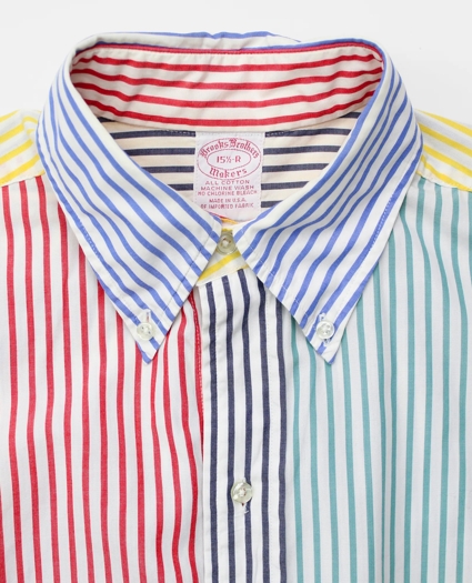 Vintage Bengal Stripe Fun Shirt, 1980s, 15.5, image 3