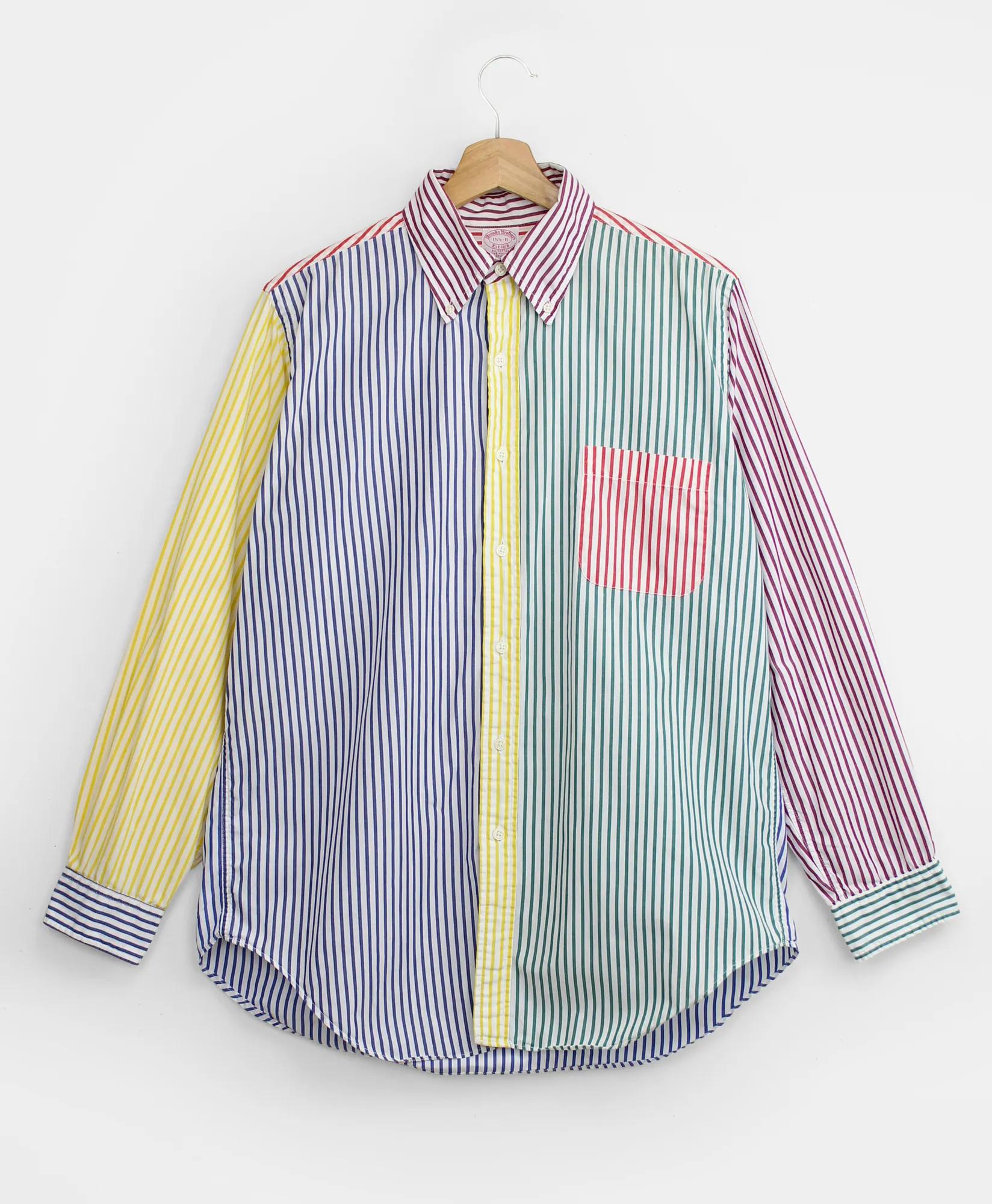 Vintage Bengal Stripe Fun Shirt, 1990s, 15.5, image 1
