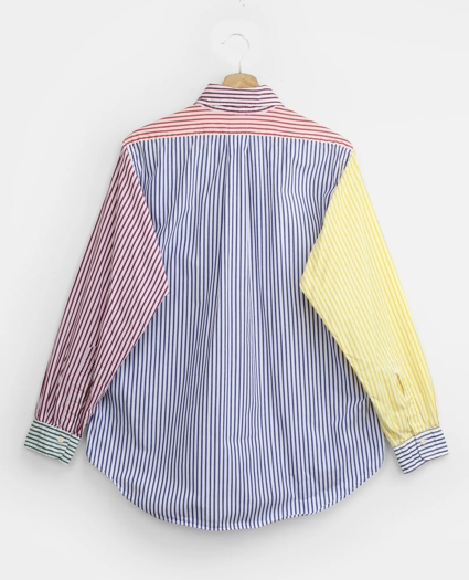 Vintage Bengal Stripe Fun Shirt, 1990s, 15.5, image 2