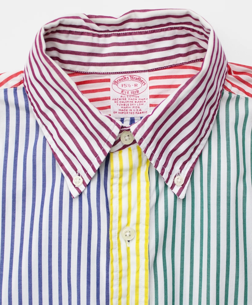 Vintage Bengal Stripe Fun Shirt, 1990s, 15.5, image 3