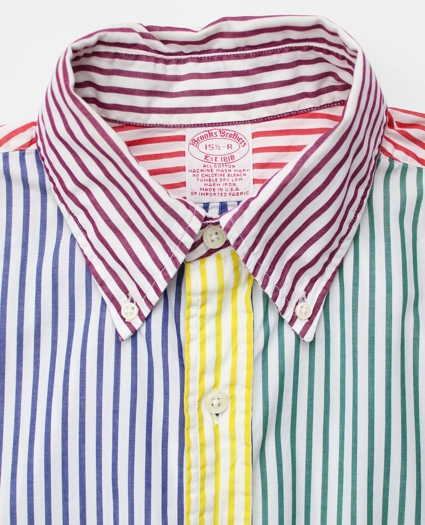 Vintage Bengal Stripe Fun Shirt, 1990s, 15.5, image 3