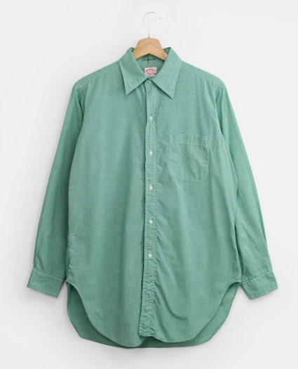Vintage Gingham Shirt, 1970s, 15.5, image 1