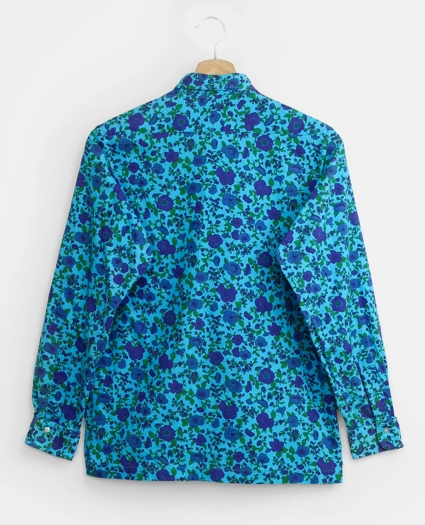 Vintage Floral Print Shirt, 1960s, 14, image 2