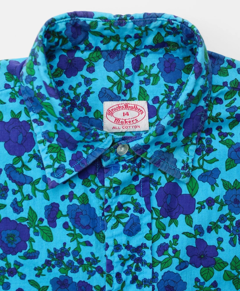 Vintage Floral Print Shirt, 1960s, 14, image 3