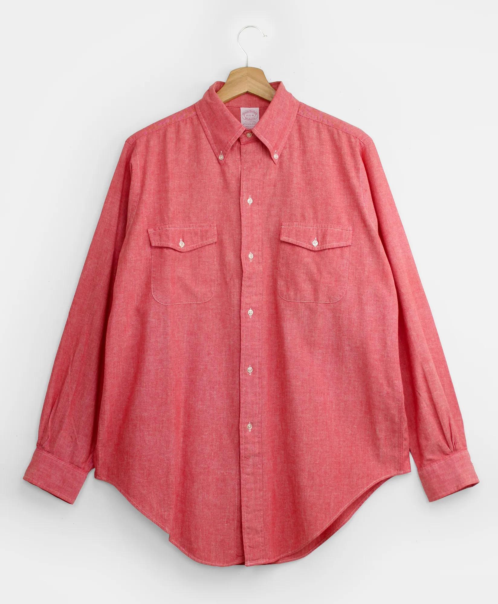 Vintage Chambray Sport Shirt, 1980s, 15.5, image 1