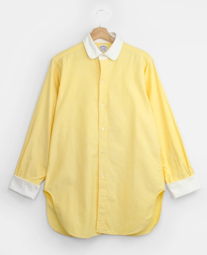 Vintage Contrast Club Collar Oxford Shirt, 1970s, 15, image 1