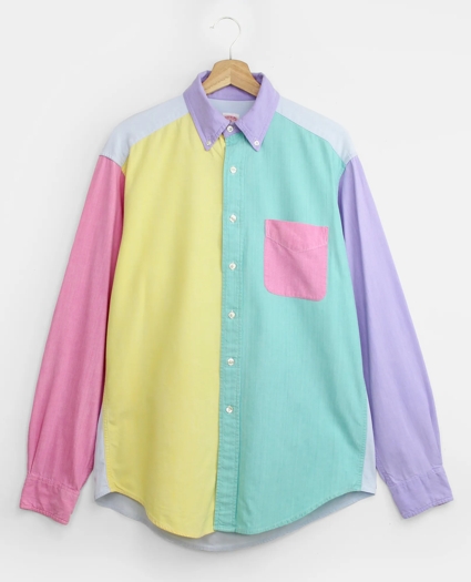 Vintage Madras Fun Shirt, 1990s, M, image 1