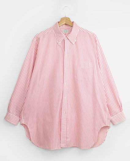 Vintage Brookscloth Striped Shirt, 1970s, 17.5, image 1