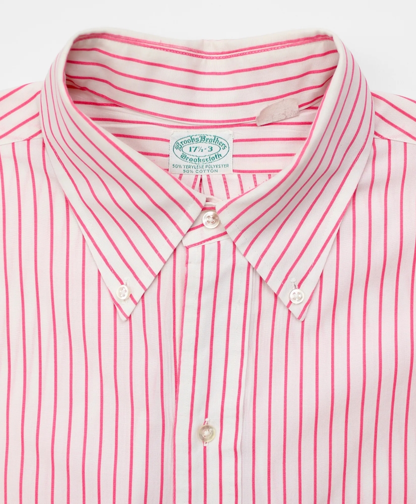 Vintage Brookscloth Striped Shirt, 1970s, 17.5, image 3