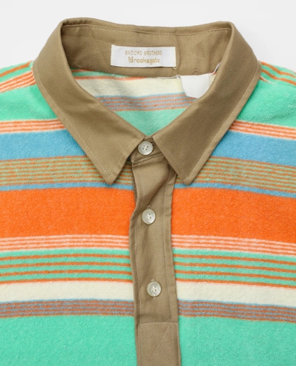 Vintage BrooksGate&trade; Terry Cloth Rugby Shirt, 1970s 1980s, M, image 3
