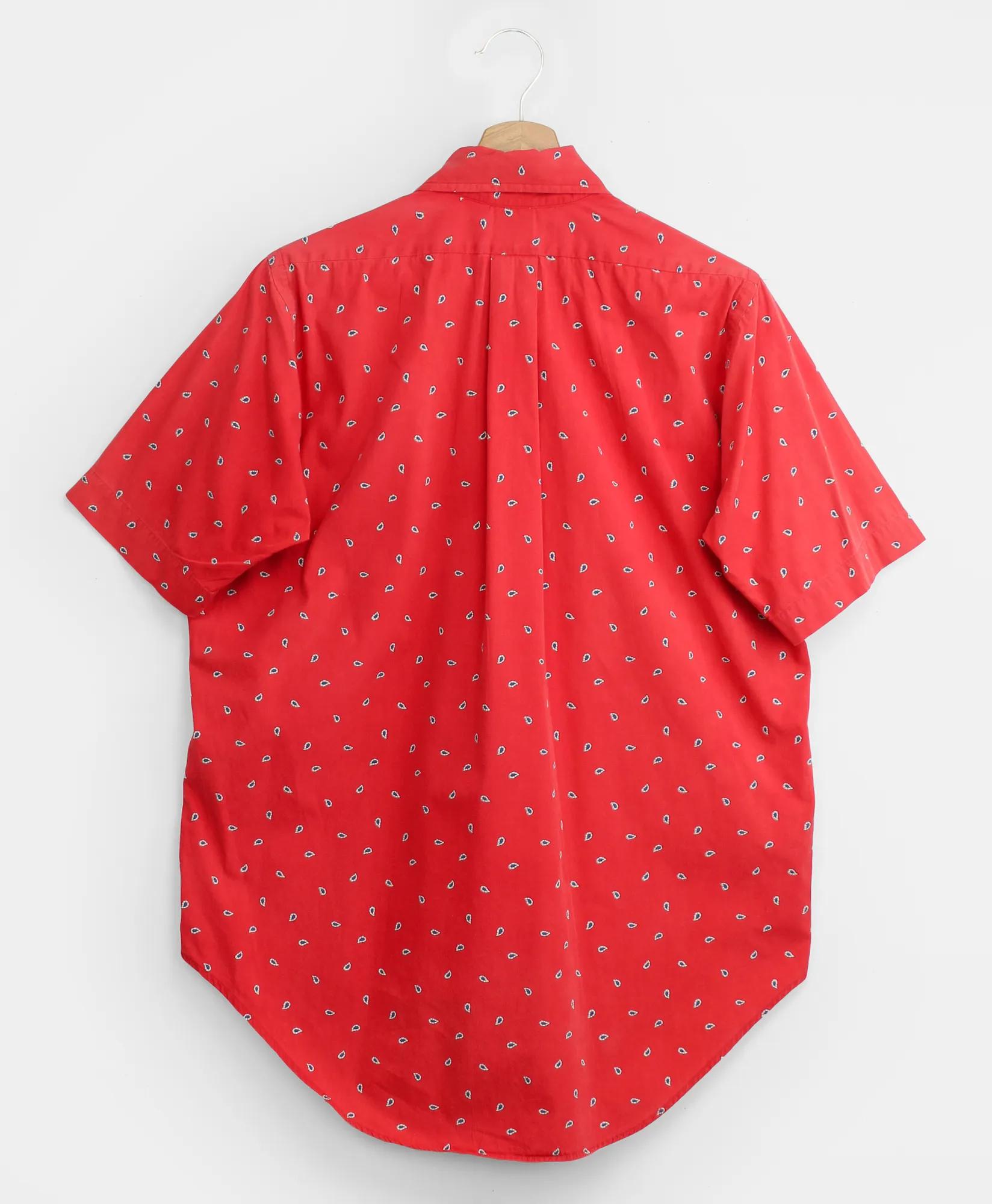 Vintage Paisley Print Short-Sleeved Shirt, 1980s, 14.5, image 2