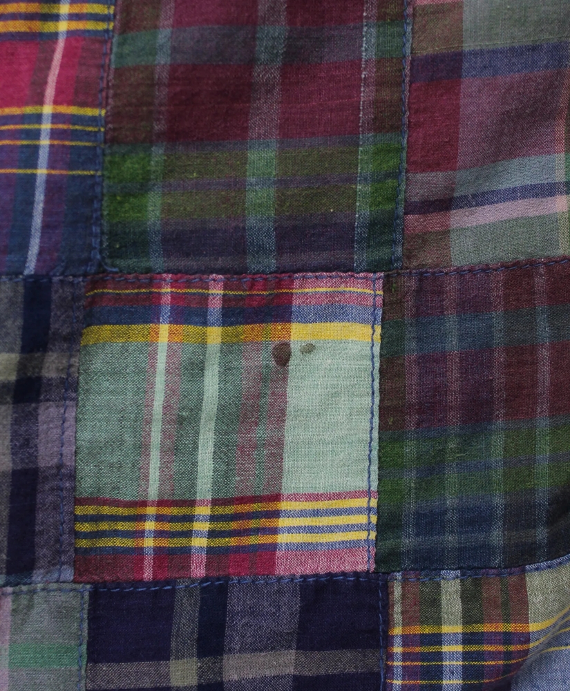 Vintage Patchwork Madras Shirt, 1990s, L, image 4