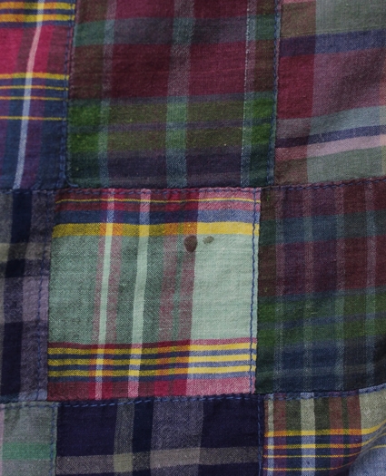 Vintage Patchwork Madras Shirt, 1990s, L, image 4