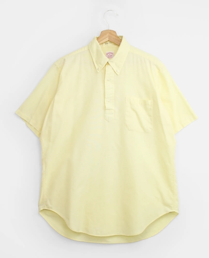Vintage Oxford Cloth Short-Sleeved Popover Shirt, 1960s 1970s, 16, image 1