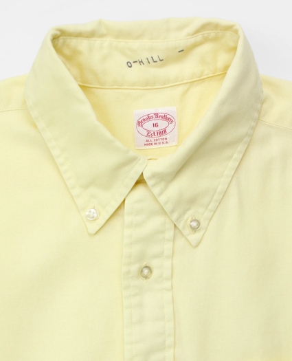 Vintage Oxford Cloth Short-Sleeved Popover Shirt, 1960s 1970s, 16, image 3