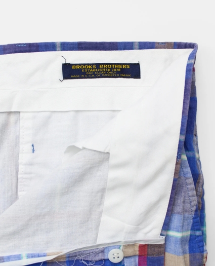 Vintage Madras Pants, 1970s 1980s, 42, image 3