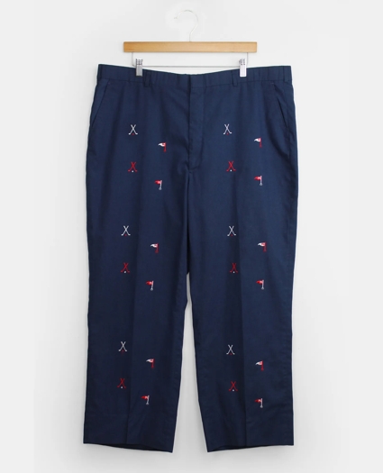 Vintage Golf Embroidered Chinos, 1970s 1980s, 40, image 1