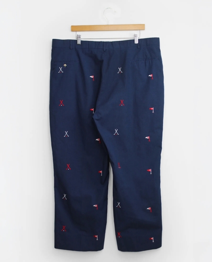 Vintage Golf Embroidered Chinos, 1970s 1980s, 40, image 2