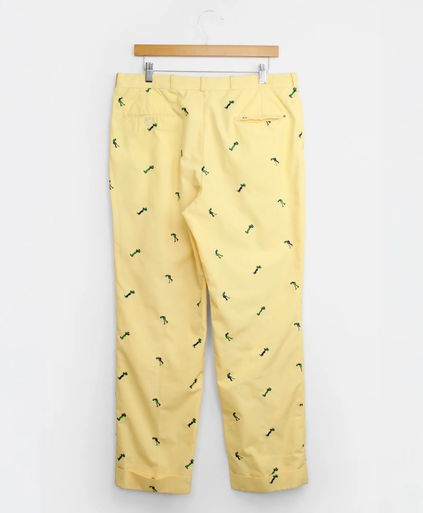Vintage Golf Swing Embroidered Chinos, 1980s, 34, image 2