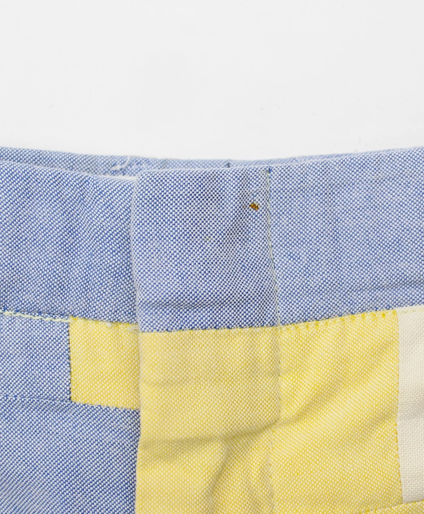 Vintage Patchwork Oxford Cloth Pants, 1970s, 36, image 3