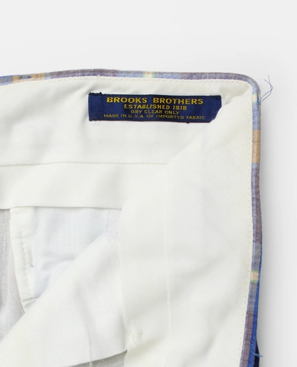Vintage Madras Pants, 1970s 1980s, 34, image 3