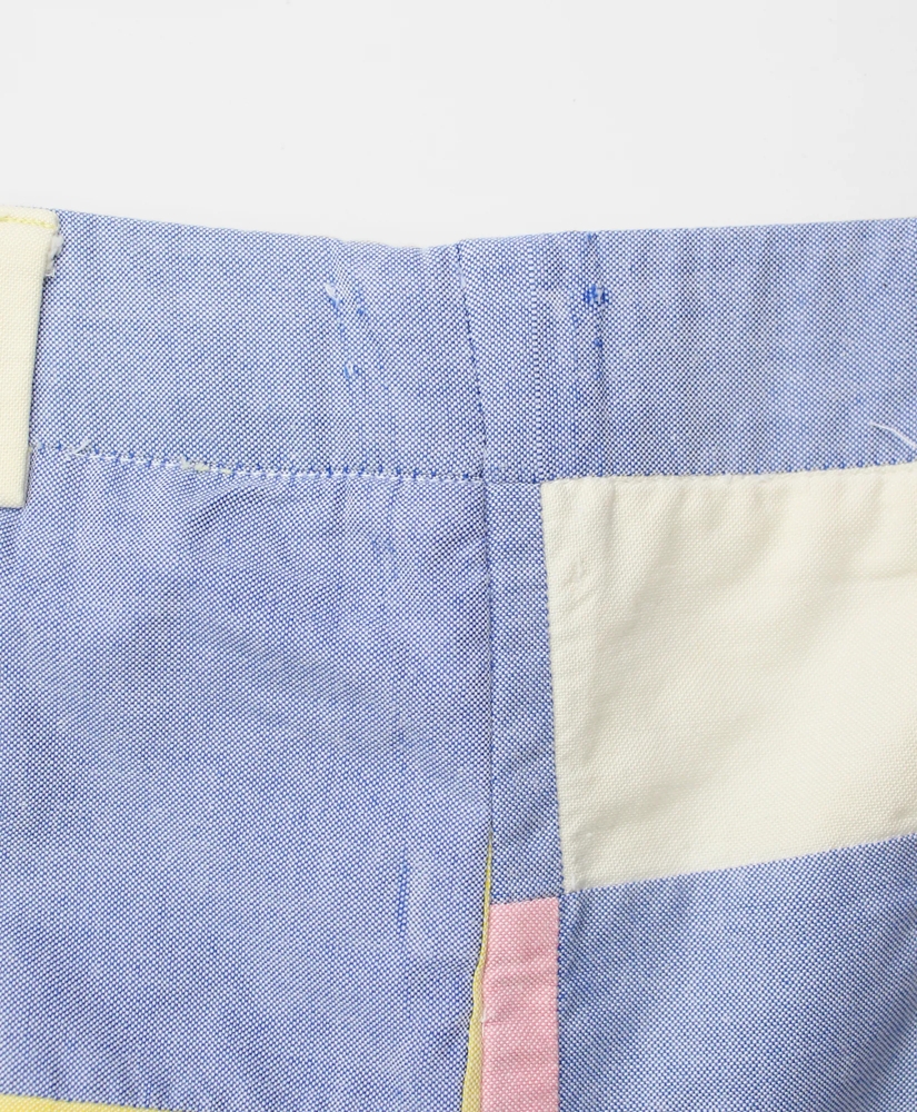 Vintage Patchwork Oxford Cloth Pants, 1970s, 36, image 5